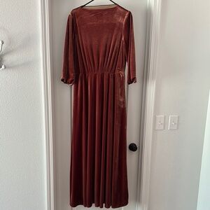 Elegant Velvet Maxi Dress